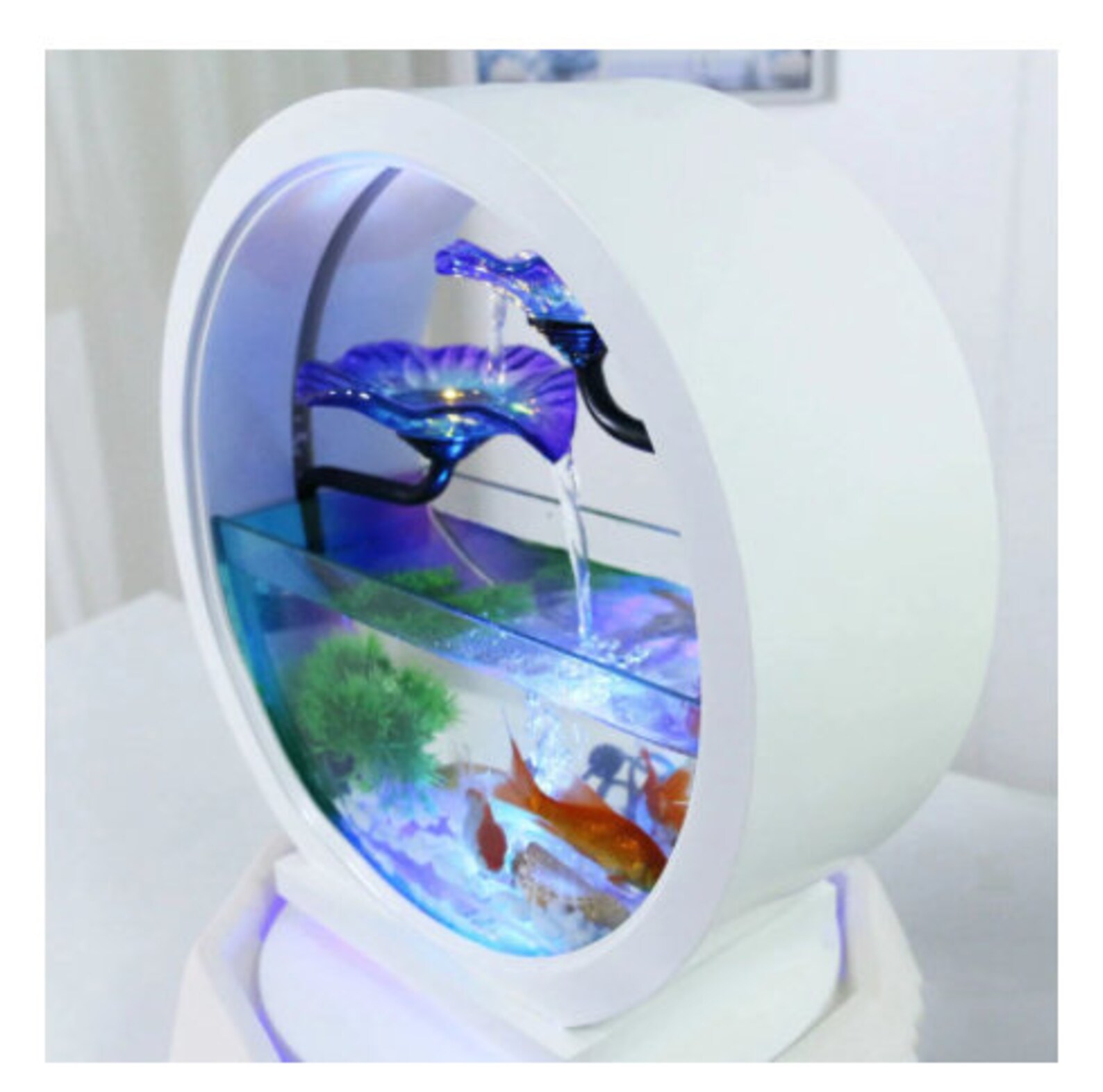 Goldfish Bowl Decoration Living Room Small Ecological Desktop Etsy