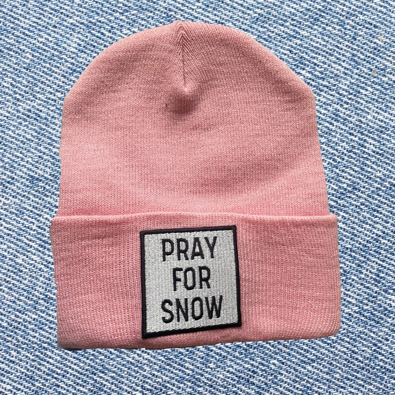 Pray for Snow Beanie - Etsy