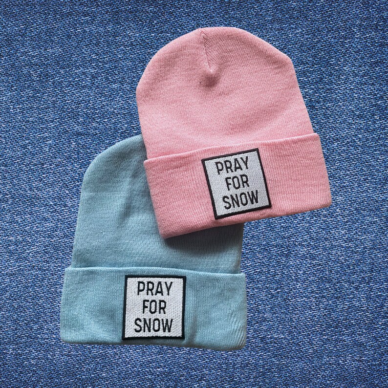 Pray for Snow Beanie - Etsy