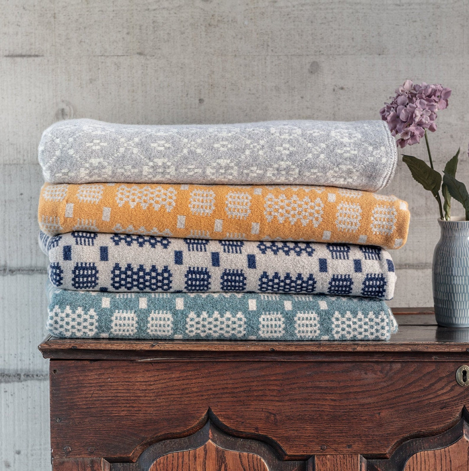 Woollen 'Afon/River' Blanket Welsh Caernarfon Etsy