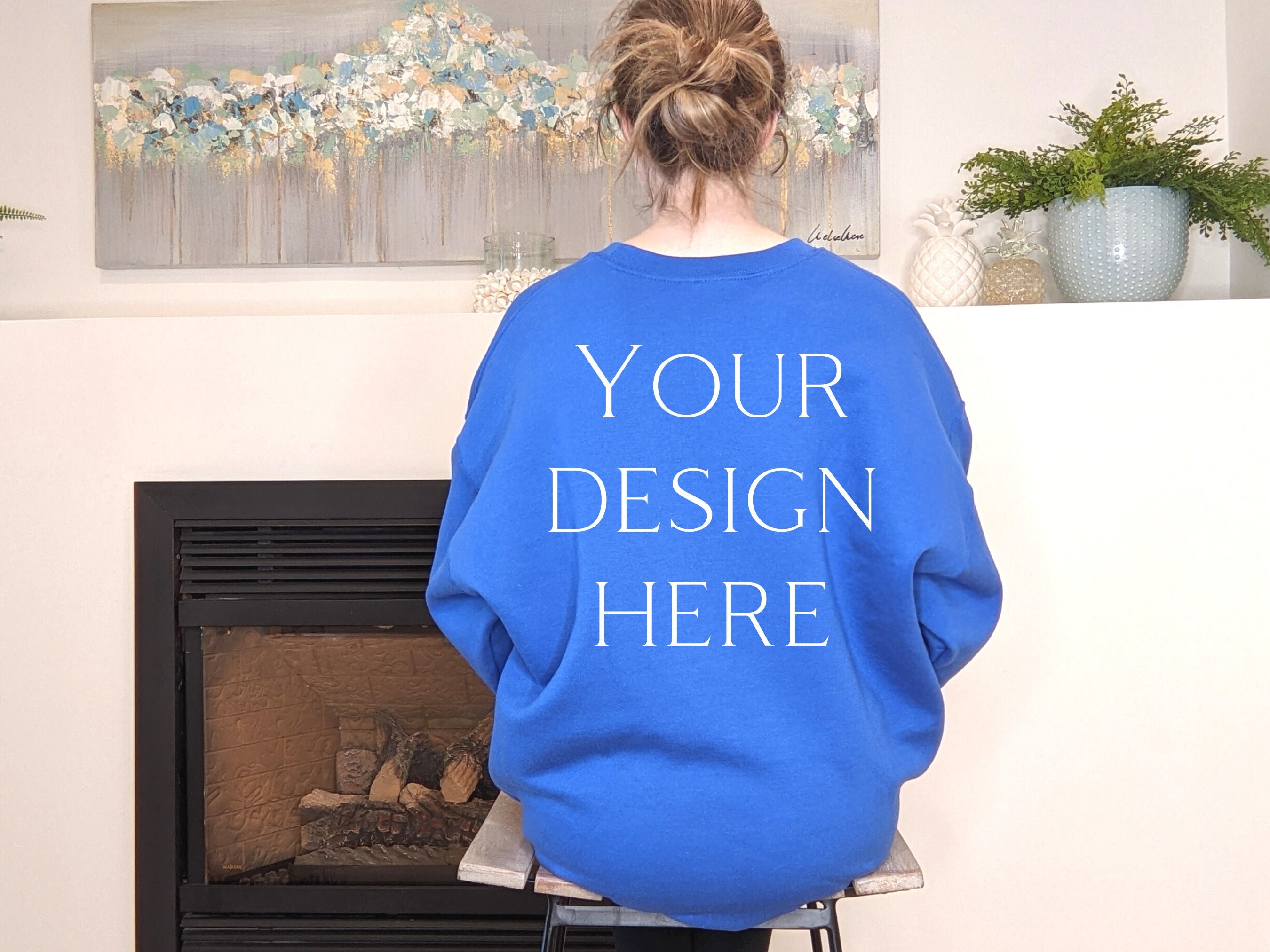 royal blue designer sweater