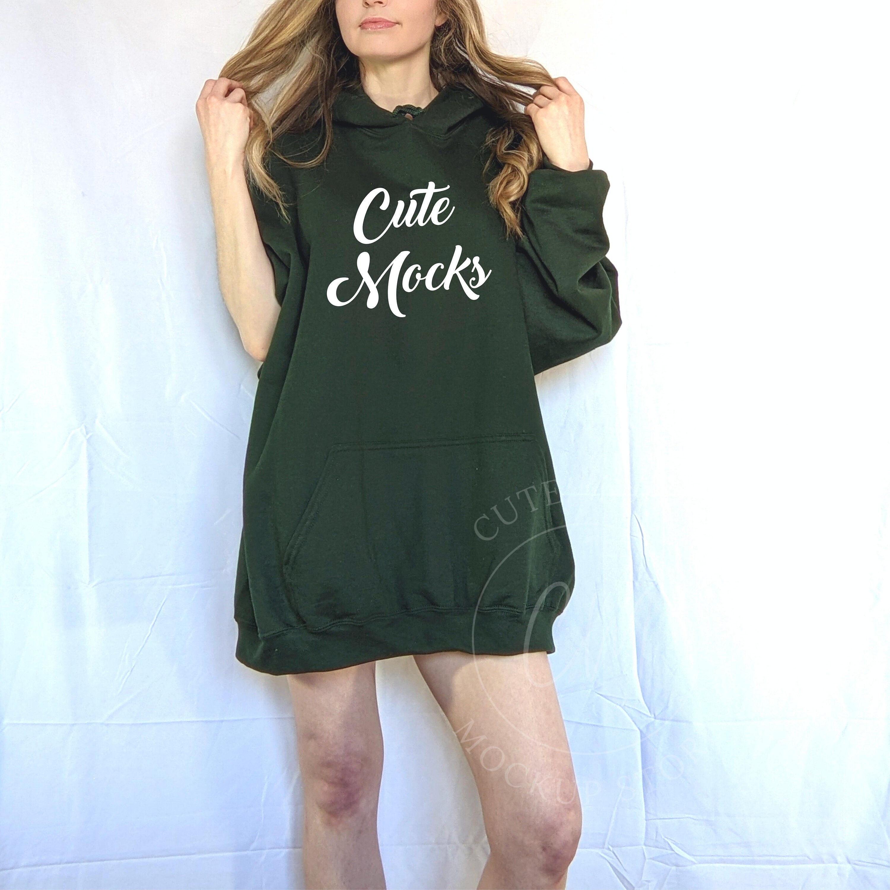 gildan forest green hoodie