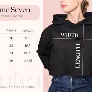 lane seven hoodie size chart | lane seven ls12000 size chart, lane seven crop hoodie mockup, lane seven size chart, lane seven crop mockup