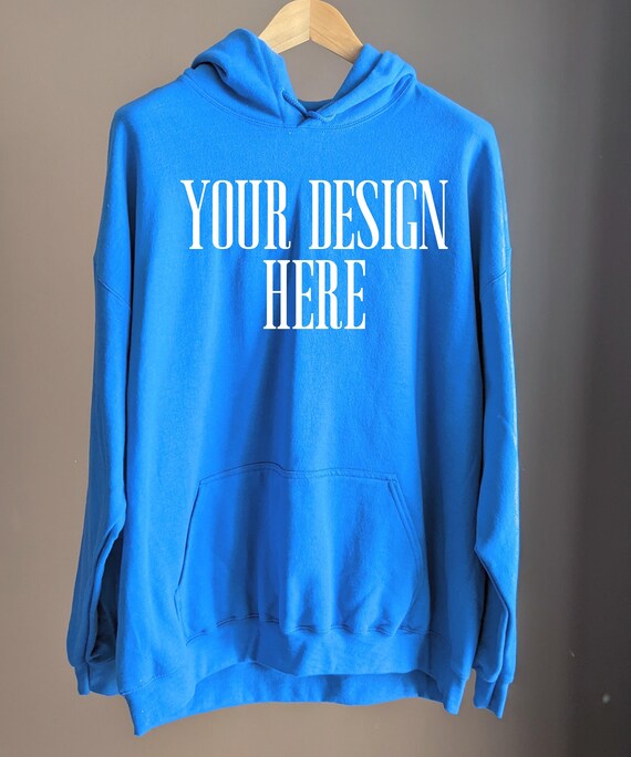 Blue Hoodie Mockup Royal Blue Gildan Hoodie Hanging Hoodie Etsy Canada