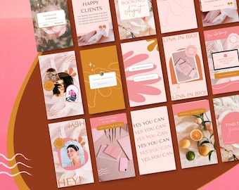 Bold Boho Instagram Story Template | Canva Editable Designs