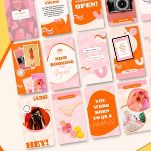 Colorful Instagram Template |  Bold & Badass | Canva Instagram Stories