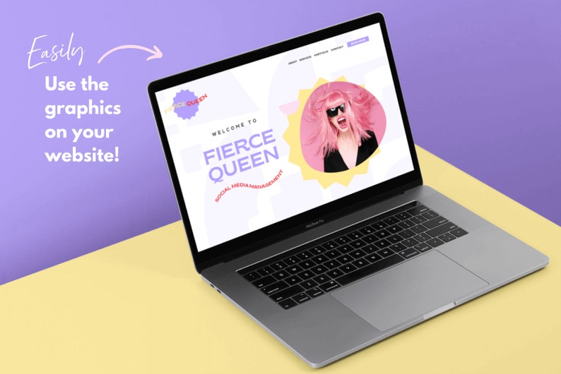 Editable Logo Template Bold Brand Identity Kit Template Etsy