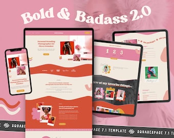 Squarespace Template for 7.1 | Website template for photographers, agencies + creatives | Bold & Badass 2.0