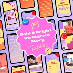 Colorful Instagram Template |  Bright Canva Instagram Story Template