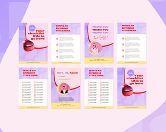 Plantilla de libro de trabajo de Canva / Plantilla de libro electrónico atrevido y brillante para blogueros, fotógrafos y entrenadores