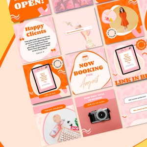 Colorful Instagram Template |  Bold & Badass | Canva Instagram Posts
