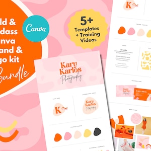 Modello kit di branding Canva / Logo audace e tosto / femminile