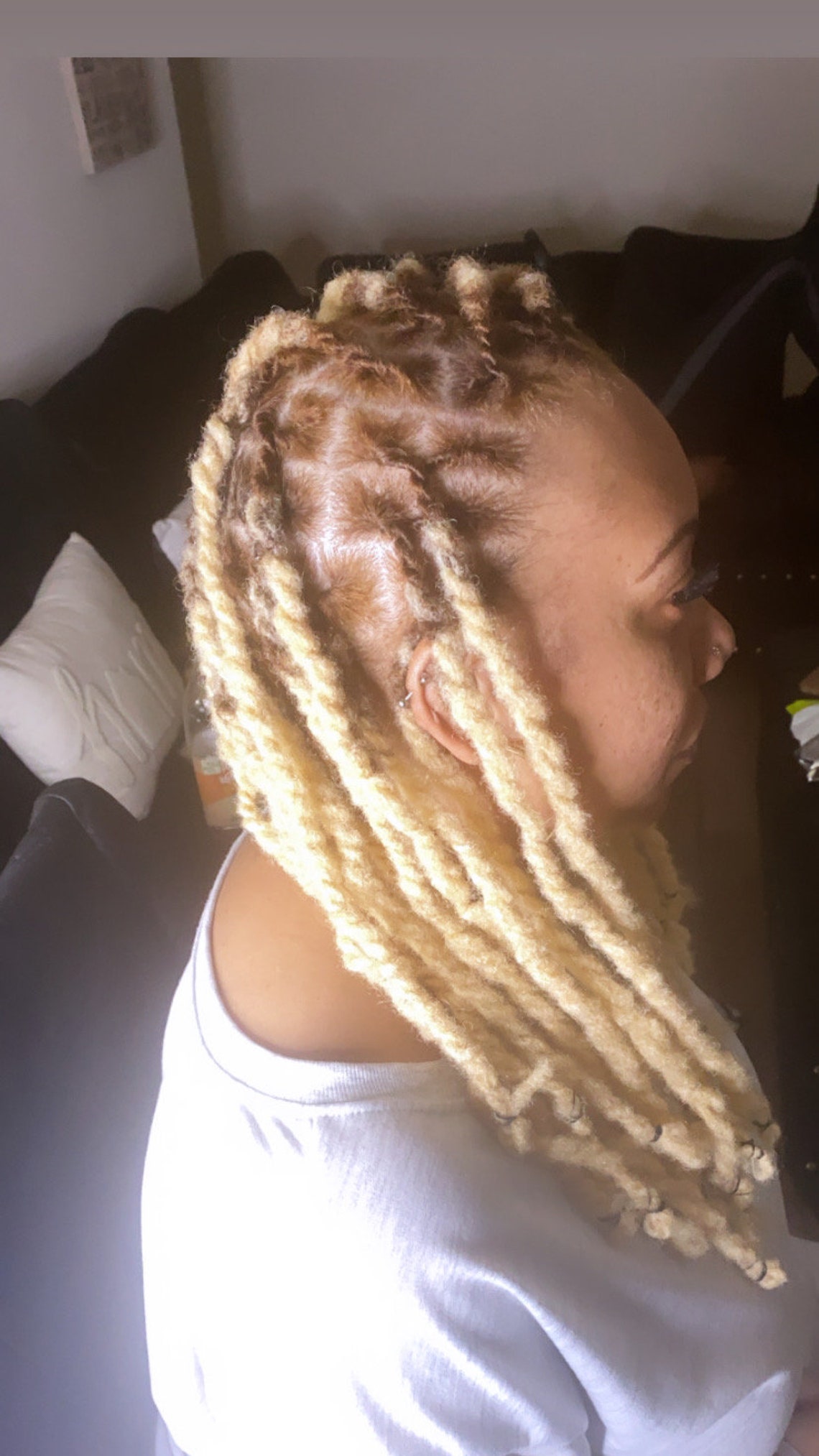 100 Human Hair Afro Kinky Dreadlocks Extensions Fast Shipping Etsy