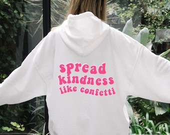 spread kindness hoodie | trendy hoodie | oversized hoodie | sweatshirt woman trendy, trendy sweatshirt, aesthetic hoodie, cute hoodie