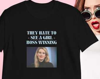 Elizabeth Holmes Girlboss Tshirt | gaslight gatekeep girlboss shirt, elizabeth holmes is my girl boss, meme gifts, girl boss shirt, meme tee