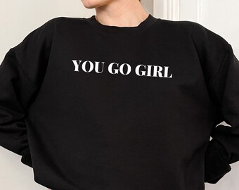 Aesthetic Girl Power Sweatshirt — Girl Power Sweater— Grl Pwr — Feminist Sweatshirt, Girls Rule, Girls Rock, Girl Boss Sweater