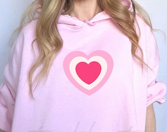 heart hoodie | y2k hoodie | pink hoodie, pink hoodies, y2k clothing, sweatshirt woman trendy hoodie, early 2000s clothing, aesthetic hoodie