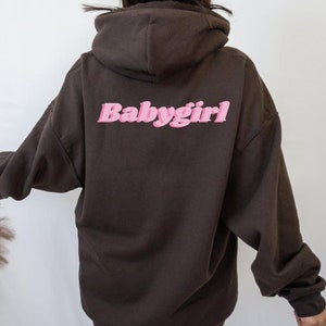 babygirl hoodie | babygirl aesthetic, brown hoodie, babygirl sweatshirt, sweatshirt women trendy, baby girl hoodie, babygirl sweater image 1