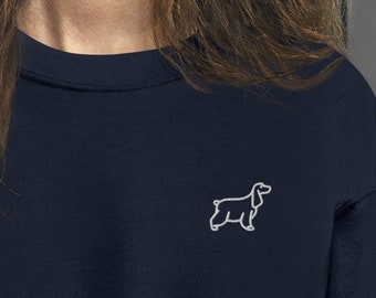 English cocker spaniel crewneck | embroider sweatshirt with dog | cocker spaniel dog sweatshirt | cocker spaniel gift, embroider sweater