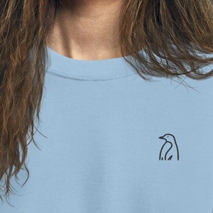 Embroidered Penguin Sweater — penguin sweater, penguin lover, penguin gifts, penguin hoodie, penguin clothing, animal sweater, penguin love