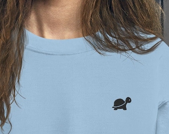 embroidered turtle sweatshirt | turtle crewneck, turtle sweater, turtle gifts, turtle hoodie, turtle gifts for women, turtle pullover