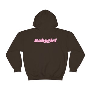 babygirl hoodie | babygirl aesthetic, brown hoodie, babygirl sweatshirt, sweatshirt women trendy, baby girl hoodie, babygirl sweater image 2