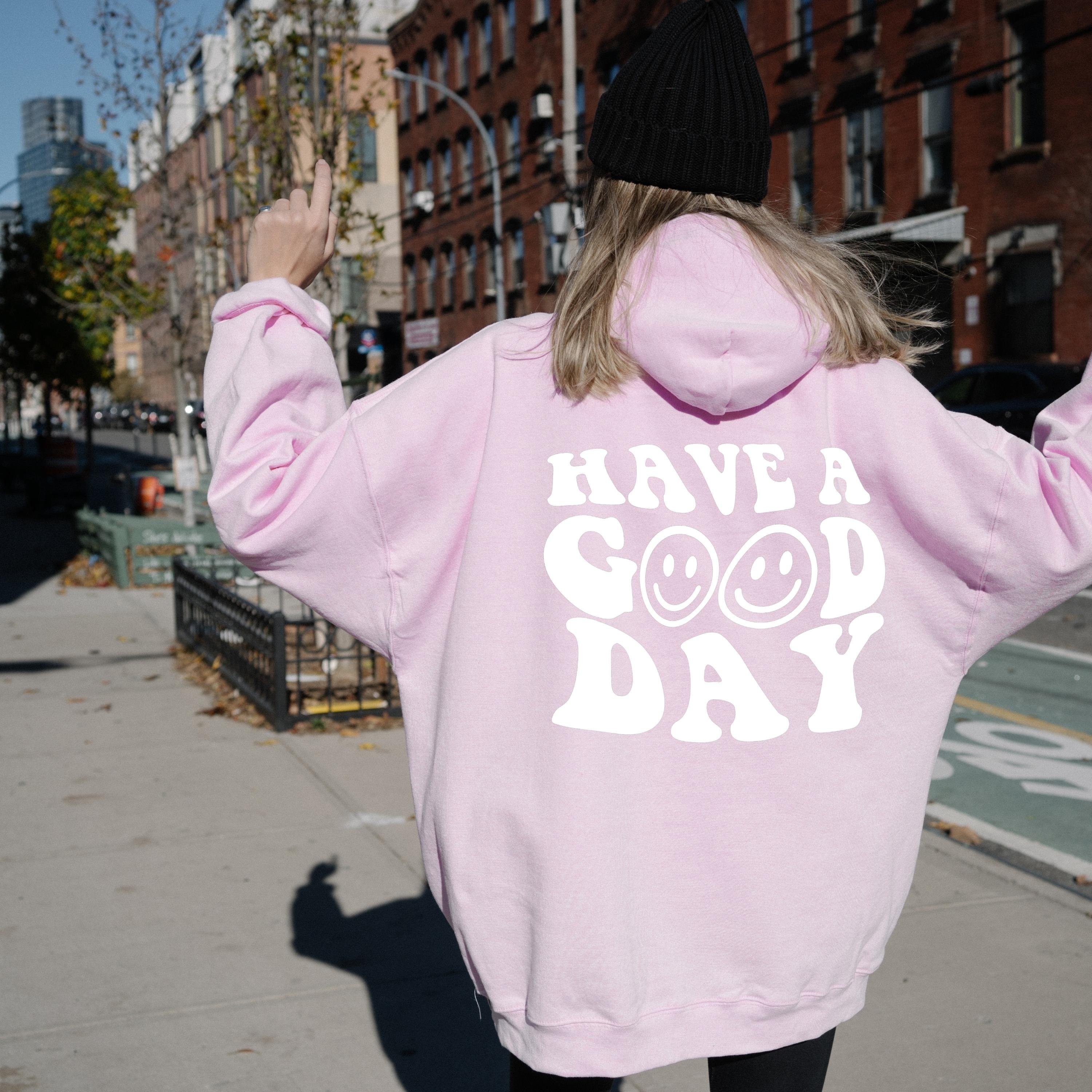 Happy Day Hoodie Trendy Hoodie Oversize Hoodie - Etsy