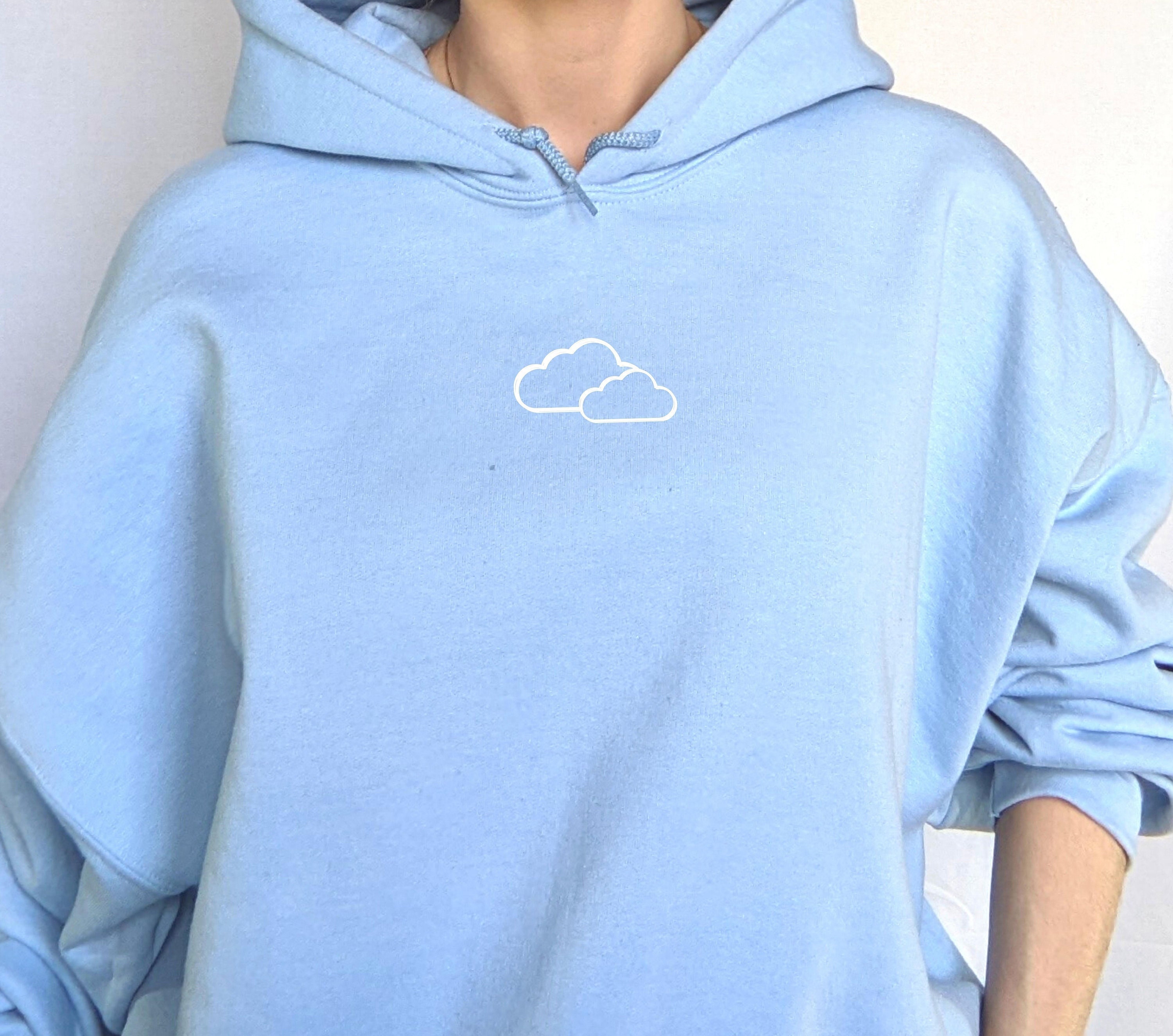 Céline Women's Pale Blue Brand Logo Hoodie