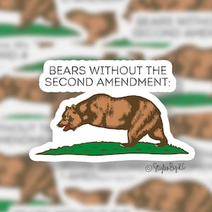 Right to Bear Arms | Sticker | Funny Sticker | Sticker for Laptop | Yeti Decal