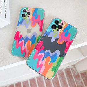 Psychedelic Clear Rainbow Shockproof iPhone Case iPhone 13/12/11/pro ...