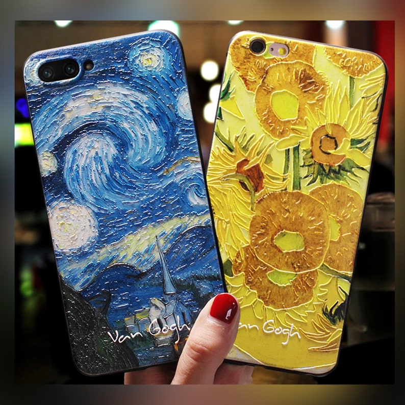 Van Gogh Protective iPhone Case - iPhone 13/12/Pro/Max/Mini, iPhone 11/Pro/Pro Max, SE 2020/2022, iPhone X/XR/XS, iPhone 8/7/Plus Shockproof 