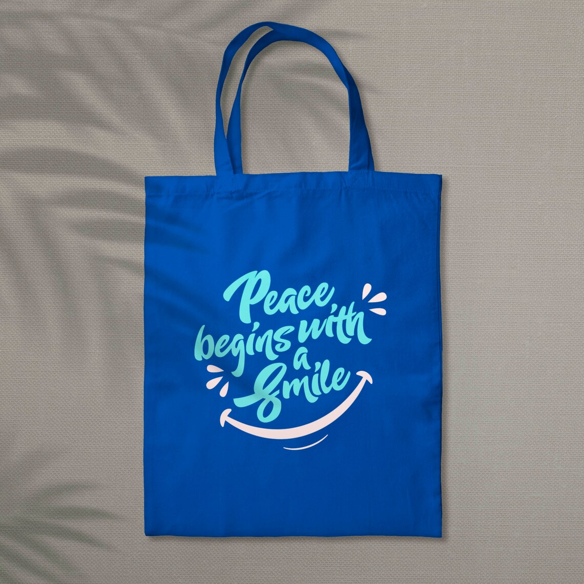 Peace Begins With a Smile Typography Quote SVG for Cut Files - Etsy