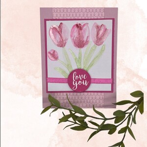 Hand Painted Watercolor Greeting Card