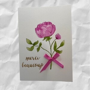 Hand Painted Watercolor Greeting Card