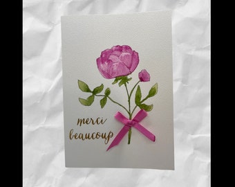 Original Watercolor Hand Painted Art Greeting Card - Etsy