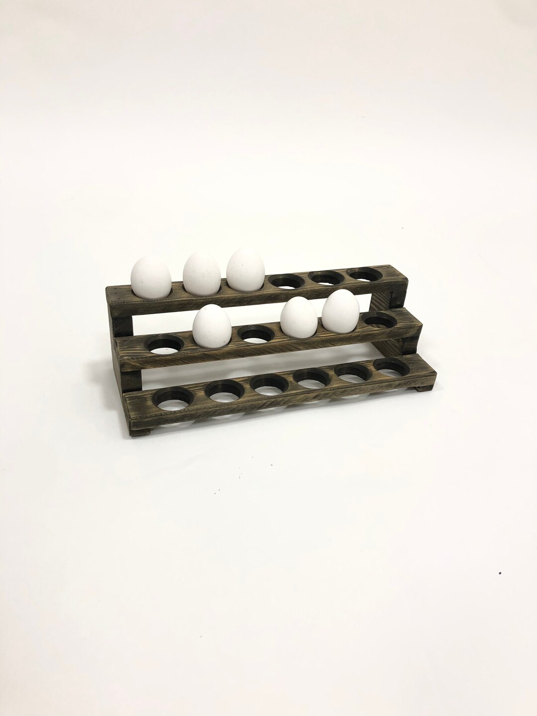Farmhouse Stackable Wood Egg Holder L Egg Storage L Fresh Egg Storage L