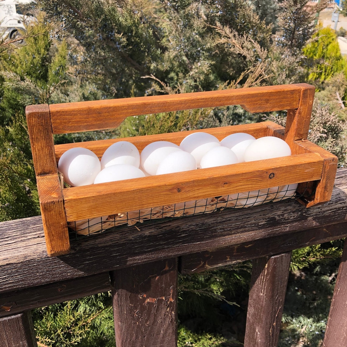 Personalised Egg Collection Basket Fresh Egg Basket Garden Etsy