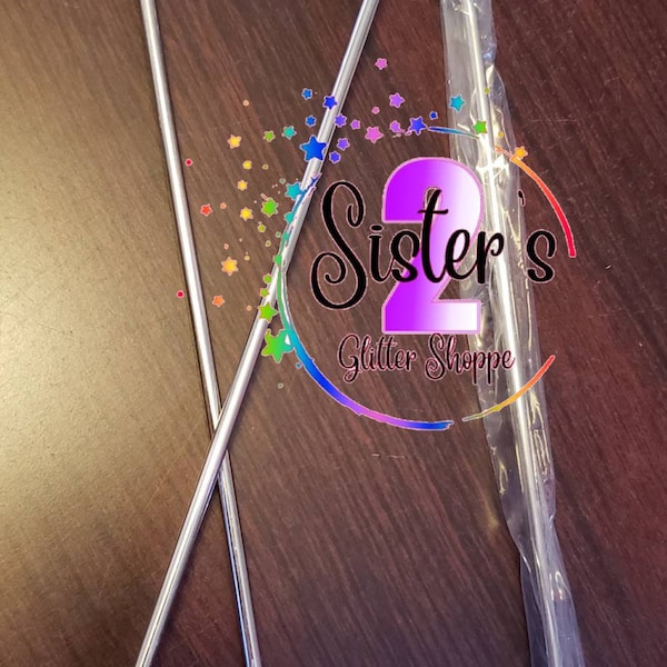 Stainless steel stir stick, easy to clean and reusable. Easy clean off sticks. * 1 stir stick