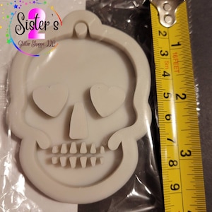 Skull keychain Silicone Mold, Resin Mold