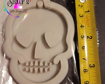 Skull keychain Silicone Mold, Resin Mold