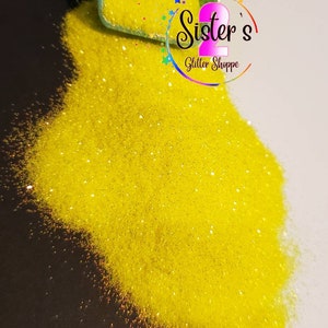 Sunshine, yellow glitter, Polyester Glitter, ultra fine glitter,  2 oz bag