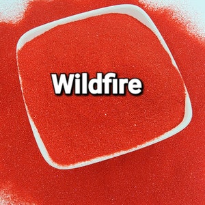 Wildfire, red glitter, red matte glitter, Polyester Glitter, ultra fine glitter, 2oz bag