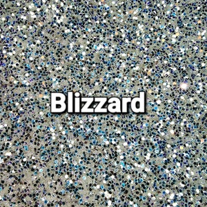 Blizzard, 1mm white silver chunky glitter, Polyester Glitter, chunky glitter, 2oz bag, shaped glitter, color shift glitter