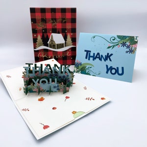 3D Pop Up Thank You - Appreciation Card
