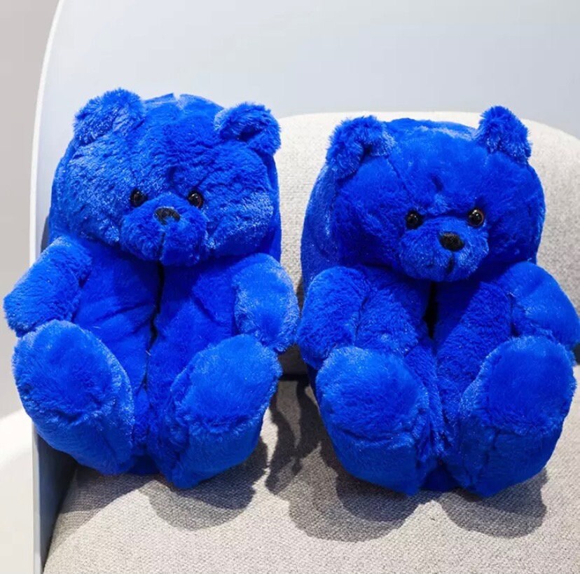 Teddy Bear Slippers Etsy