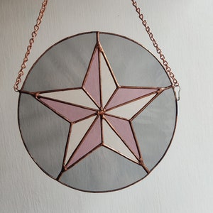 Mauve and Grey Nautical Star