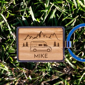 Camping Personalized Keychain Grand California Motorhome Nice Camper Gift