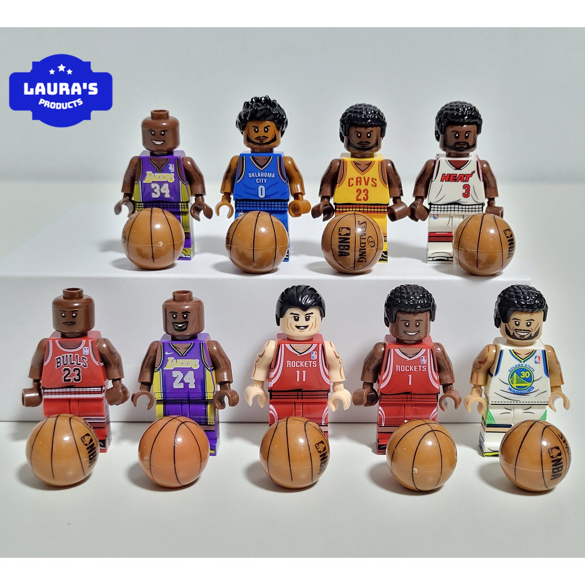9 NBA Basketball AllStars Toys Etsy