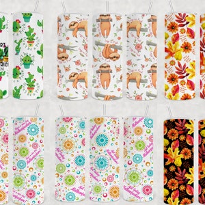 20 oz Skinny Tumbler Sublimation Designs Digital Download Bundle Adult Don&#39;t Be a Prick Lazy as F*&k Have a Nice Day Not Today MFRS F Word