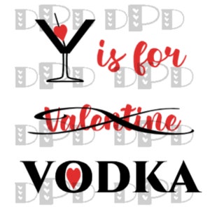V è per Vodka Anti San Valentino PNG Digital Download San Valentino 20 Oz Tumbler Sublimation Cricut